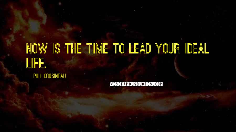 Phil Cousineau Quotes: Now is the time to lead your ideal life.