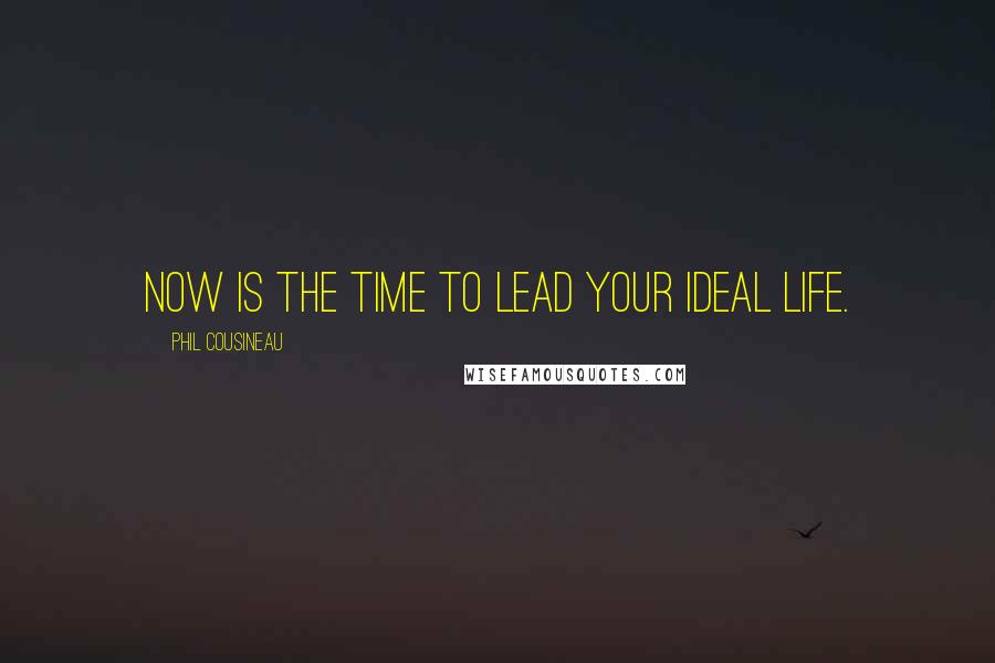 Phil Cousineau Quotes: Now is the time to lead your ideal life.