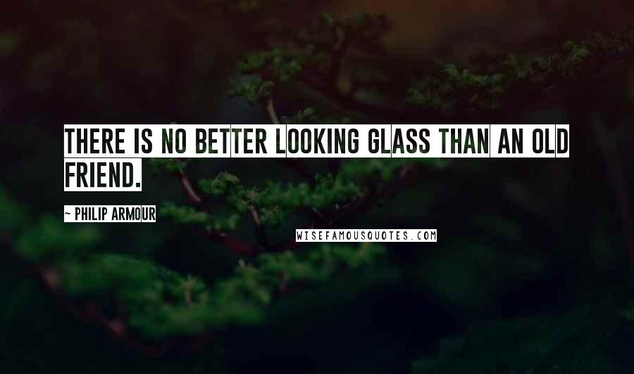 Philip Armour Quotes: there is no better looking glass than an old friend.