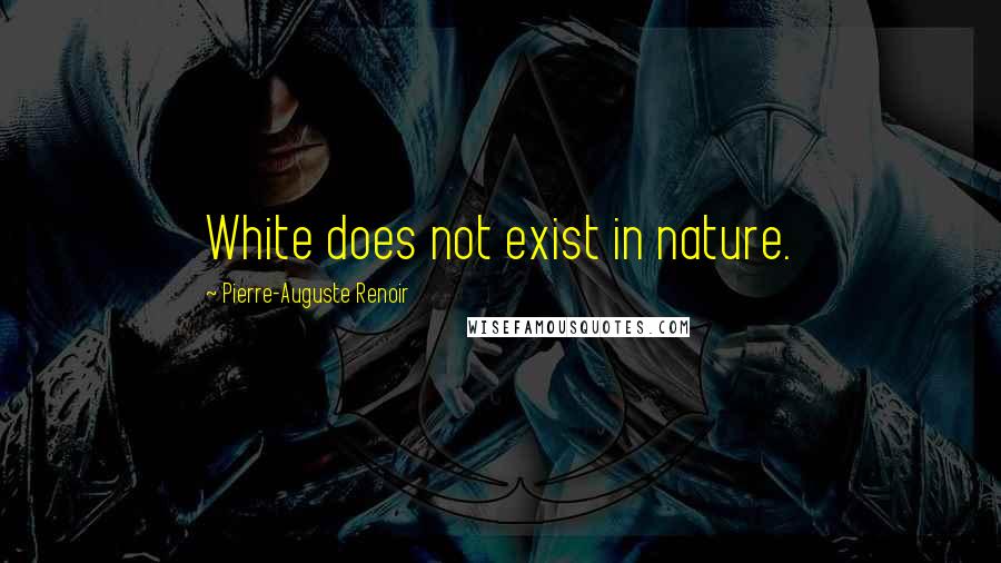 Pierre-Auguste Renoir Quotes: White does not exist in nature.