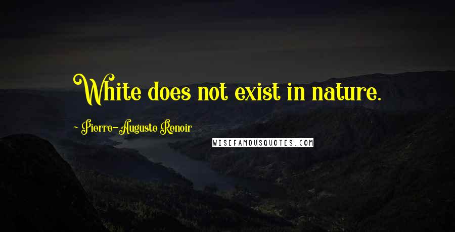 Pierre-Auguste Renoir Quotes: White does not exist in nature.