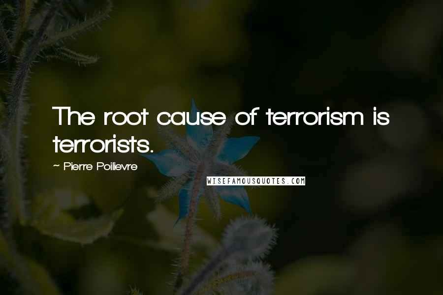 Pierre Poilievre Quotes: The root cause of terrorism is terrorists.