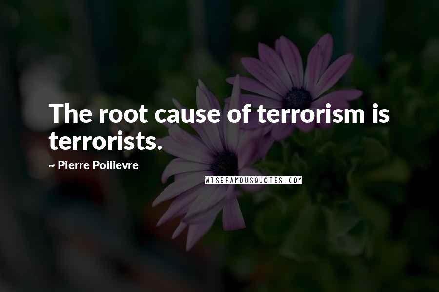 Pierre Poilievre Quotes: The root cause of terrorism is terrorists.