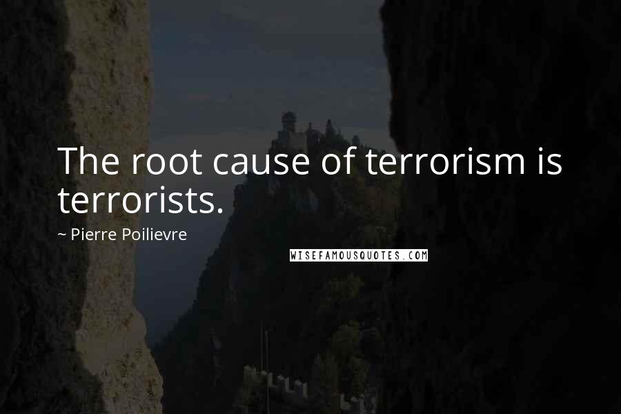 Pierre Poilievre Quotes: The root cause of terrorism is terrorists.