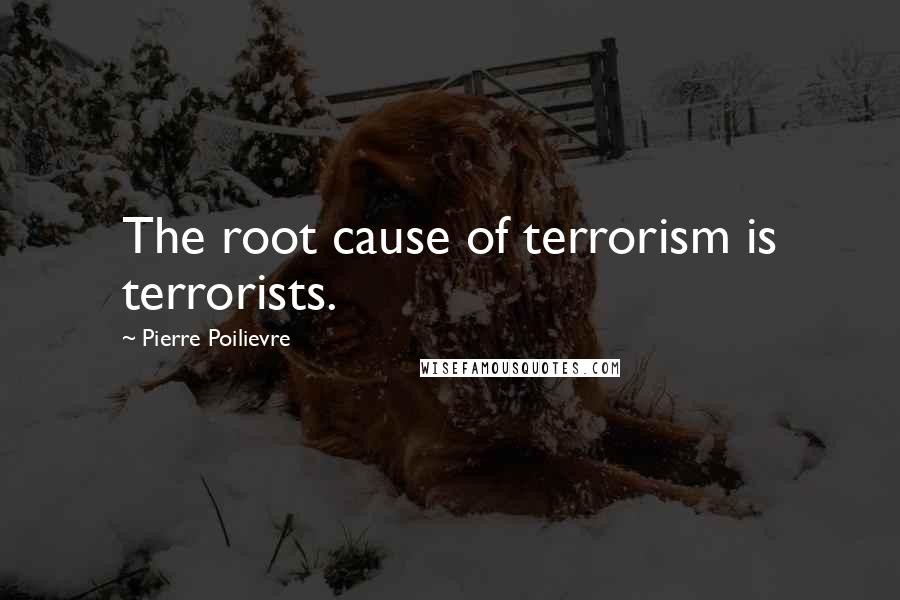 Pierre Poilievre Quotes: The root cause of terrorism is terrorists.