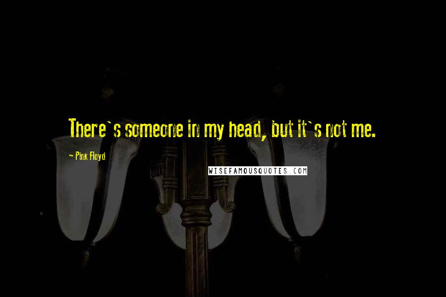 Pink Floyd Quotes: There's someone in my head, but it's not me.