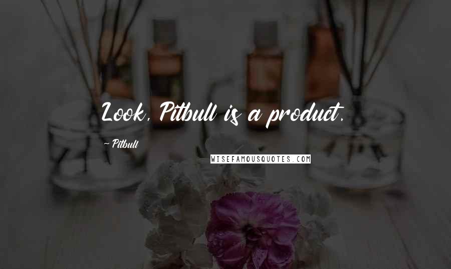 Pitbull Quotes: Look, Pitbull is a product.