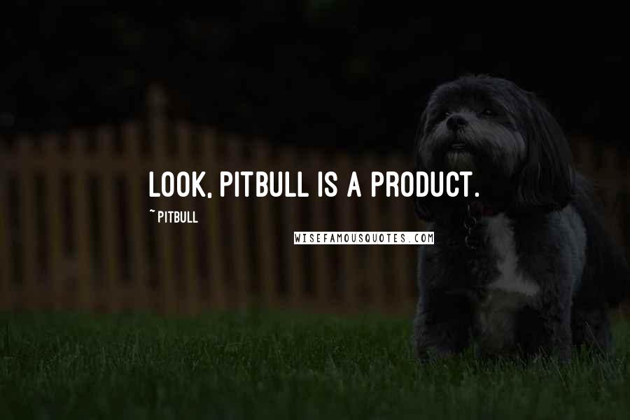 Pitbull Quotes: Look, Pitbull is a product.