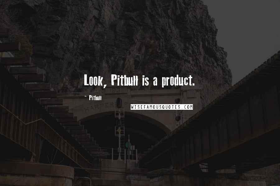 Pitbull Quotes: Look, Pitbull is a product.