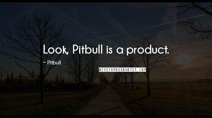 Pitbull Quotes: Look, Pitbull is a product.