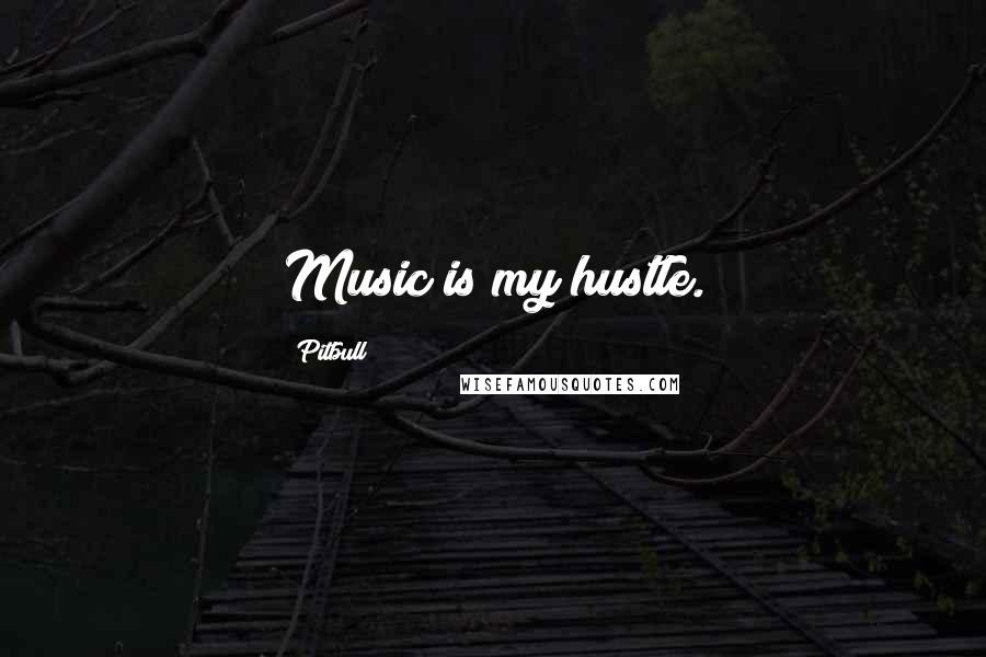 Pitbull Quotes: Music is my hustle.