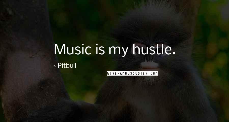 Pitbull Quotes: Music is my hustle.