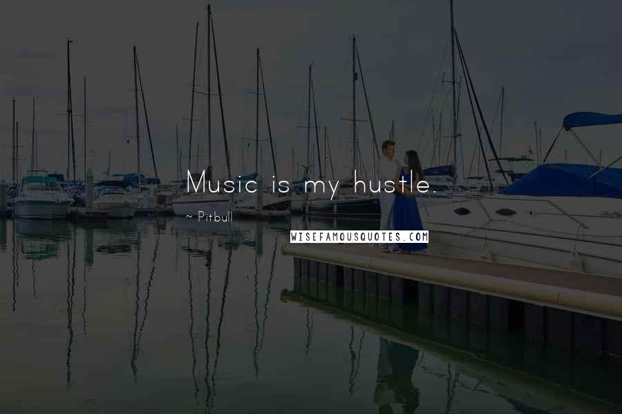 Pitbull Quotes: Music is my hustle.