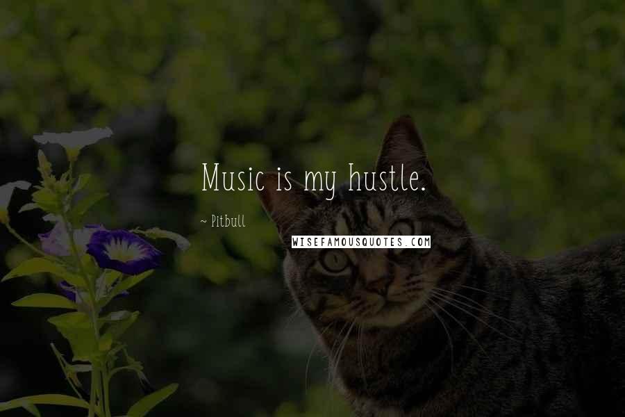 Pitbull Quotes: Music is my hustle.