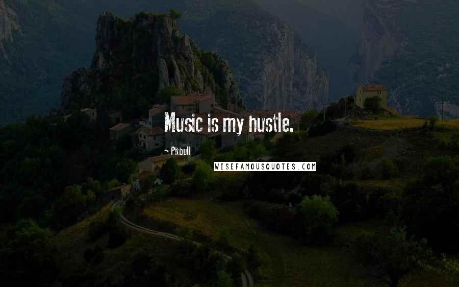 Pitbull Quotes: Music is my hustle.