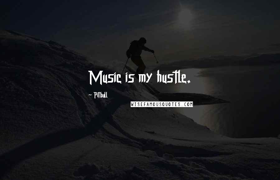 Pitbull Quotes: Music is my hustle.