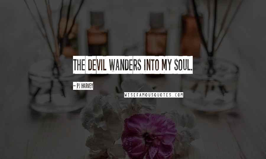 PJ Harvey Quotes: The devil wanders into my soul.