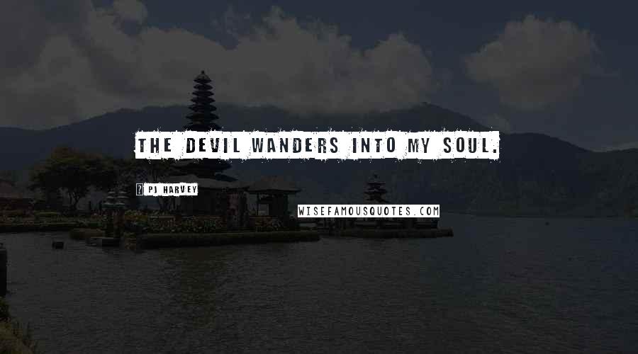 PJ Harvey Quotes: The devil wanders into my soul.