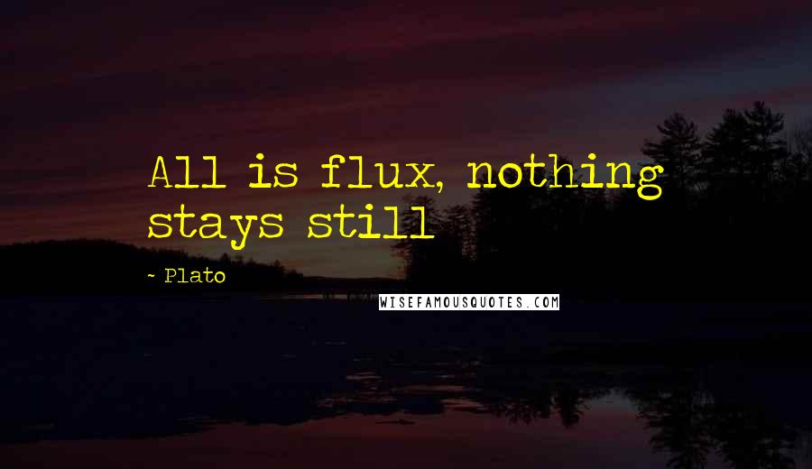 Plato Quotes: All is flux, nothing stays still