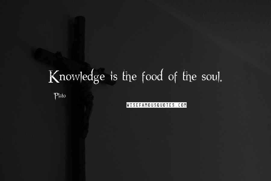 Plato Quotes: Knowledge is the food of the soul.