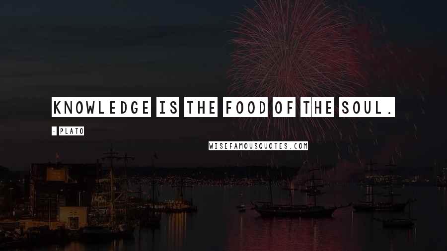 Plato Quotes: Knowledge is the food of the soul.