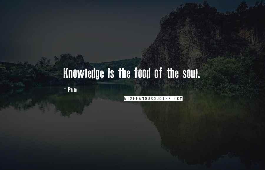 Plato Quotes: Knowledge is the food of the soul.