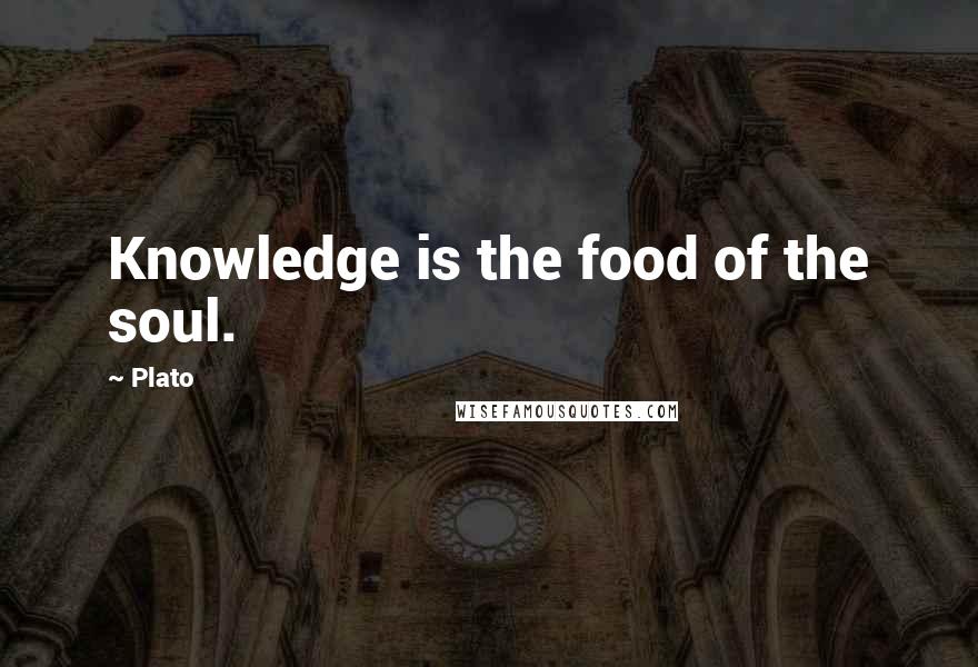 Plato Quotes: Knowledge is the food of the soul.