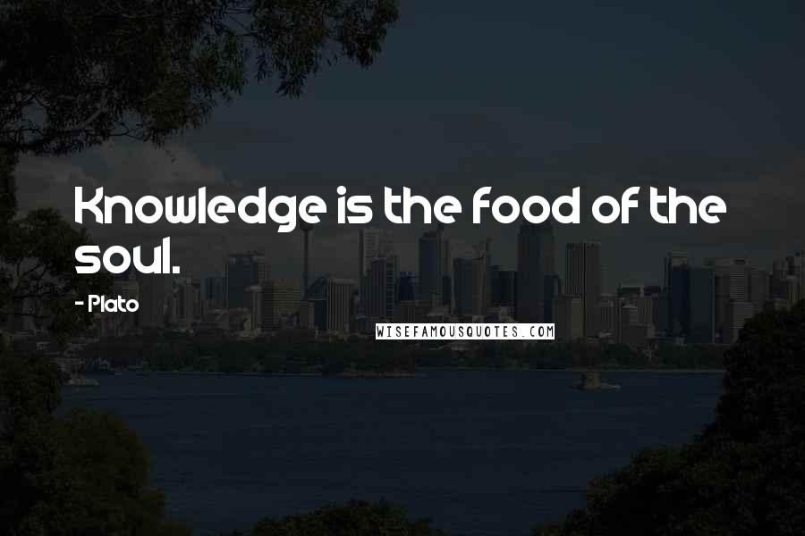 Plato Quotes: Knowledge is the food of the soul.