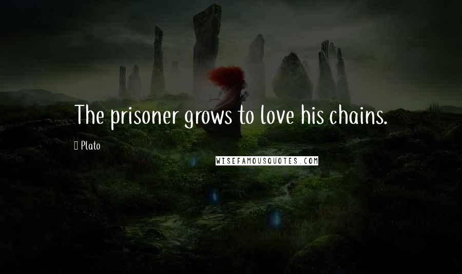 Plato Quotes: The prisoner grows to love his chains.