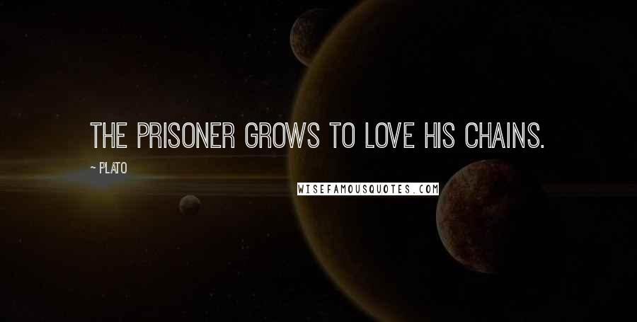 Plato Quotes: The prisoner grows to love his chains.