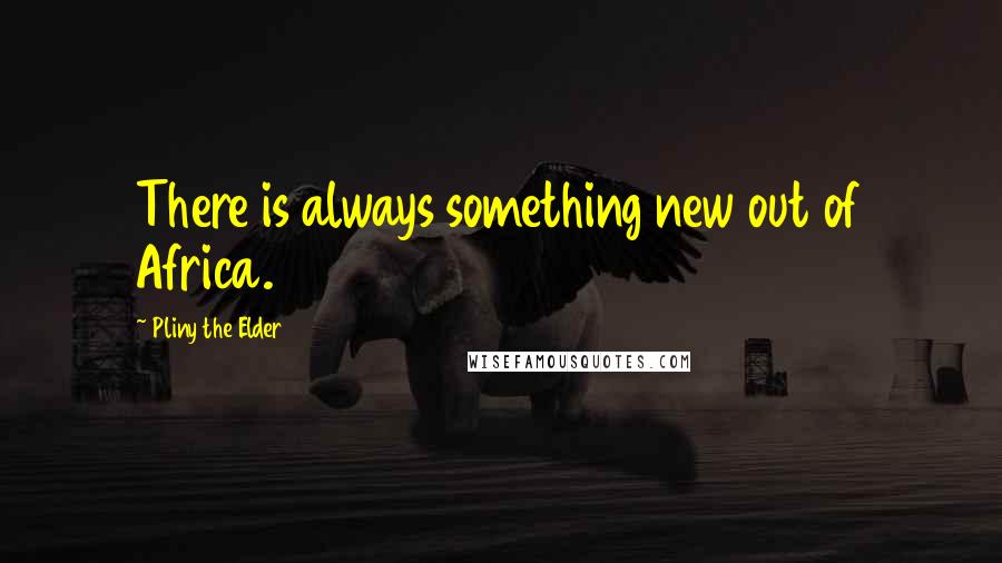 Pliny The Elder Quotes: There is always something new out of Africa.