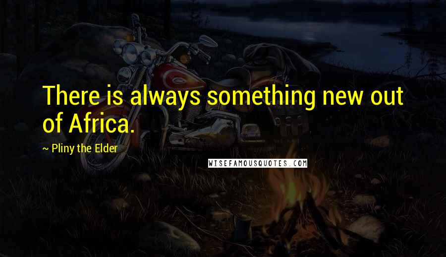 Pliny The Elder Quotes: There is always something new out of Africa.