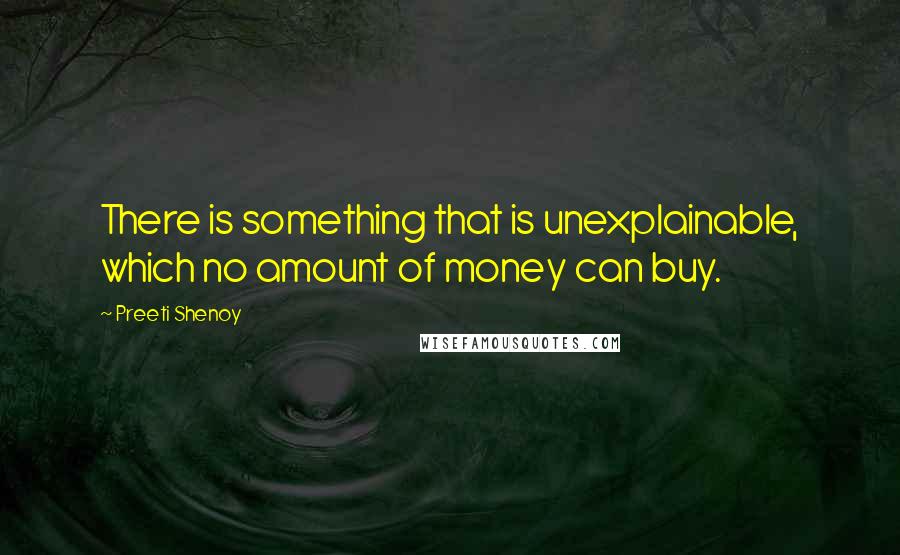 Preeti Shenoy Quotes: There is something that is unexplainable, which no amount of money can buy.