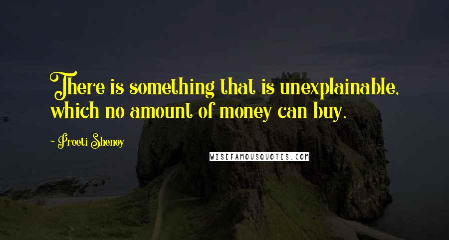 Preeti Shenoy Quotes: There is something that is unexplainable, which no amount of money can buy.