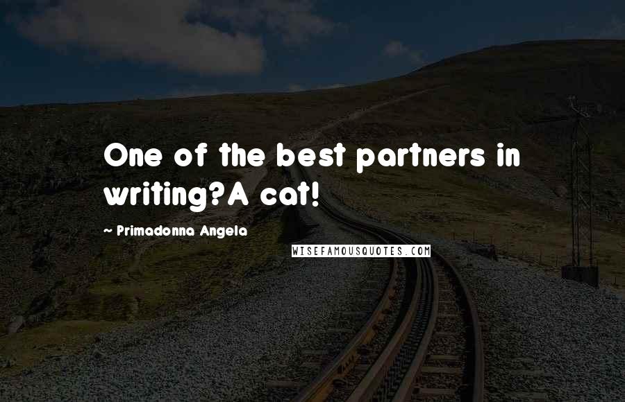 Primadonna Angela Quotes: One of the best partners in writing?A cat!