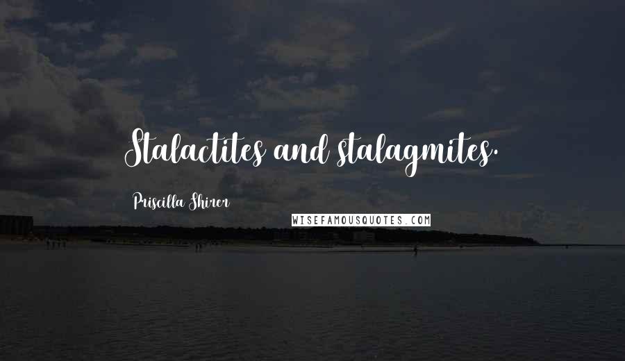 Priscilla Shirer Quotes: Stalactites and stalagmites.