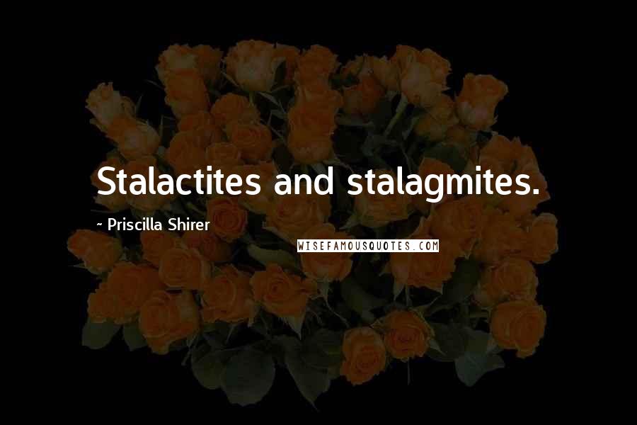 Priscilla Shirer Quotes: Stalactites and stalagmites.