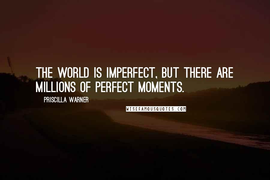 Priscilla Warner Quotes: The world is imperfect, but there are millions of perfect moments.