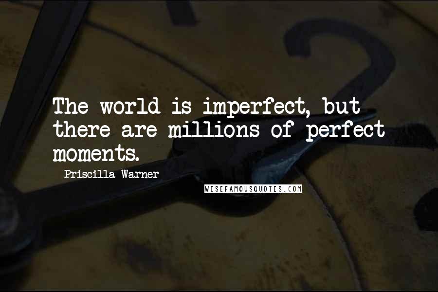 Priscilla Warner Quotes: The world is imperfect, but there are millions of perfect moments.