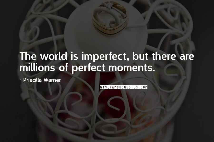 Priscilla Warner Quotes: The world is imperfect, but there are millions of perfect moments.