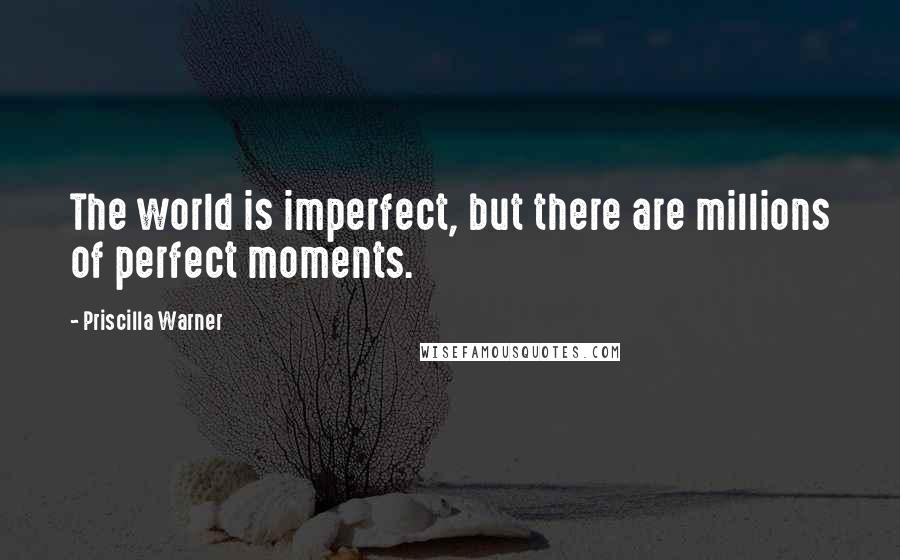 Priscilla Warner Quotes: The world is imperfect, but there are millions of perfect moments.