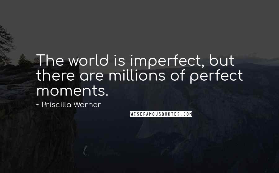 Priscilla Warner Quotes: The world is imperfect, but there are millions of perfect moments.