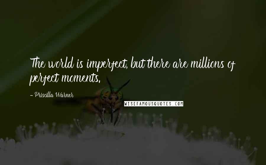 Priscilla Warner Quotes: The world is imperfect, but there are millions of perfect moments.