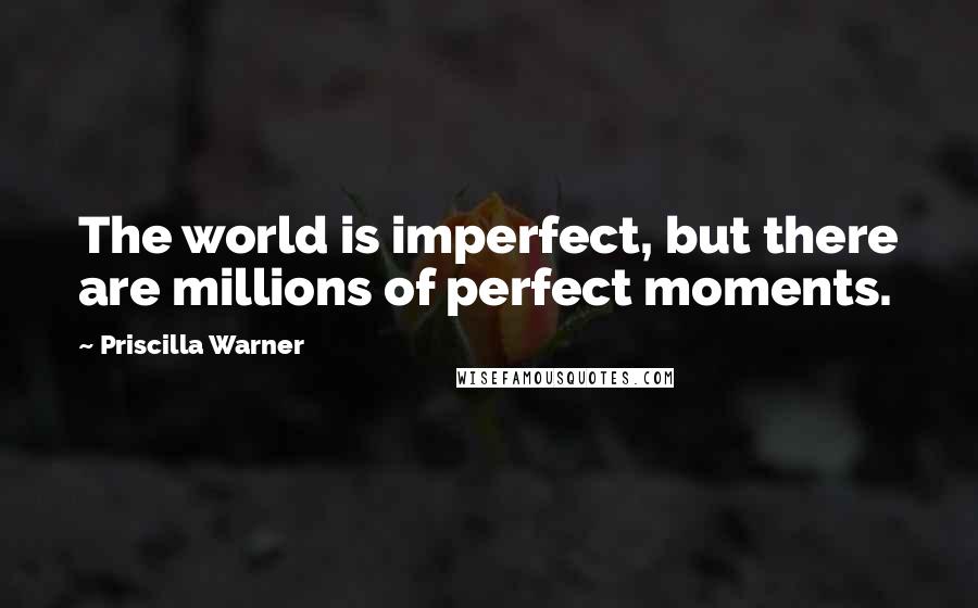 Priscilla Warner Quotes: The world is imperfect, but there are millions of perfect moments.