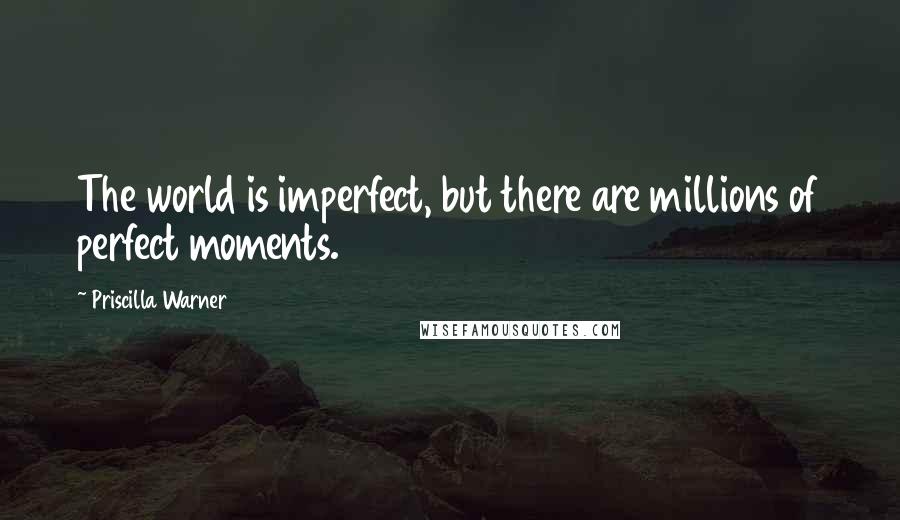 Priscilla Warner Quotes: The world is imperfect, but there are millions of perfect moments.