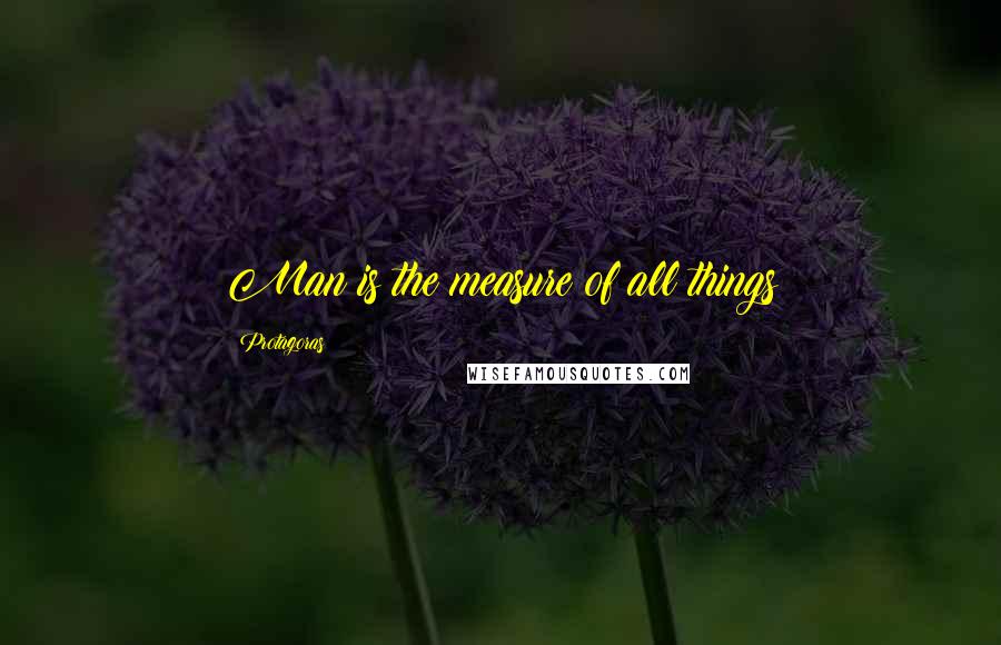 Protagoras Quotes: Man is the measure of all things