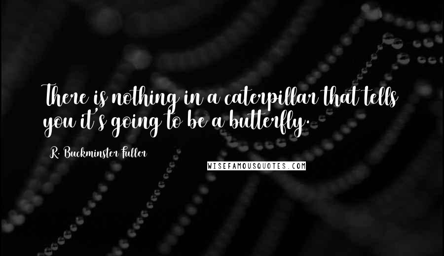 R. Buckminster Fuller Quotes: There is nothing in a caterpillar that tells you it's going to be a butterfly.