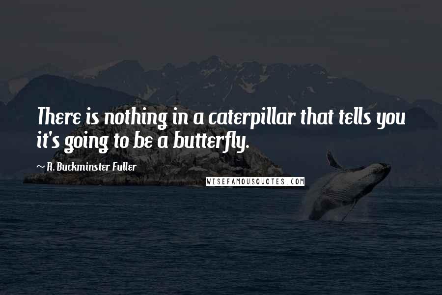 R. Buckminster Fuller Quotes: There is nothing in a caterpillar that tells you it's going to be a butterfly.