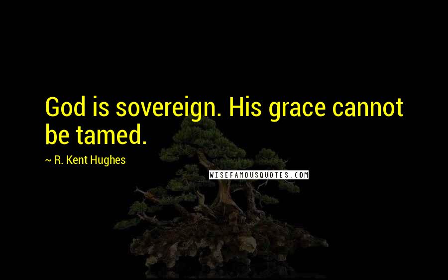 R. Kent Hughes Quotes: God is sovereign. His grace cannot be tamed.