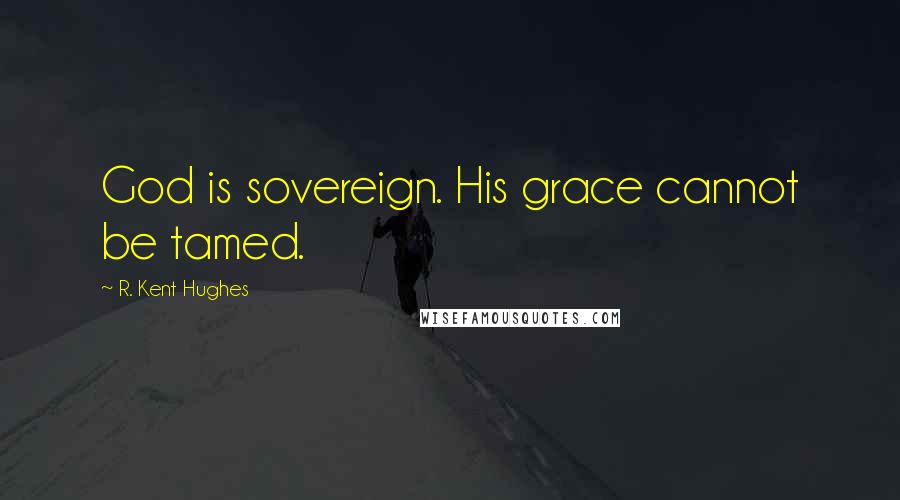 R. Kent Hughes Quotes: God is sovereign. His grace cannot be tamed.